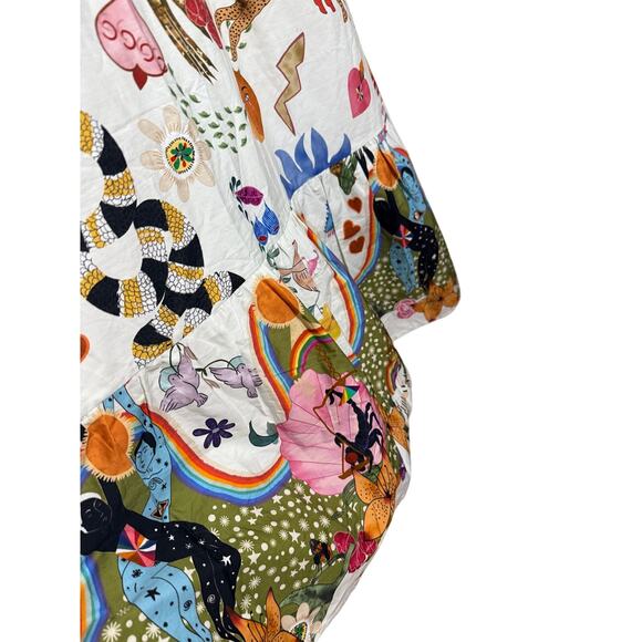 Bellambra Italy Conversational Midi Dress Sz. M - Picture 10 of 10